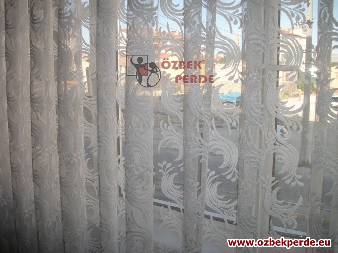 Yapraklı Tırpan Tül Perde